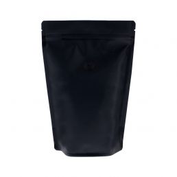 Coffee stand up pouch - matt black (100% recyclable)