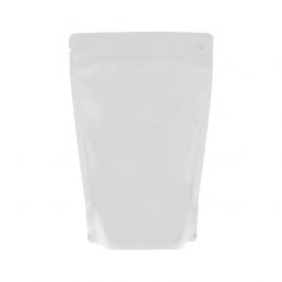 Stand-up pouch - matt white (100% recyclable)