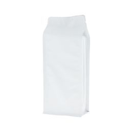 Flat bottom pouch - matt white