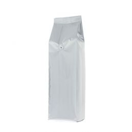 Side gusset coffee pouch - Matte Silver