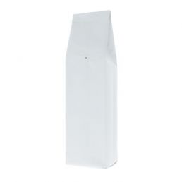 Side-Gusset Coffee Pouch - Matte White