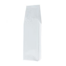 Side-gusset Coffee Pouch - Shiny White