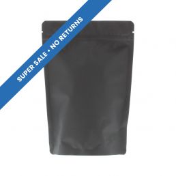 Stand-up pouch with Paper Feel Varnish - black - 130x210+{40+40} mm (450-500ml)