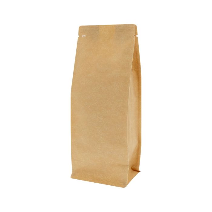 Flat bottom bag - Kraft Look (100% recyclable)