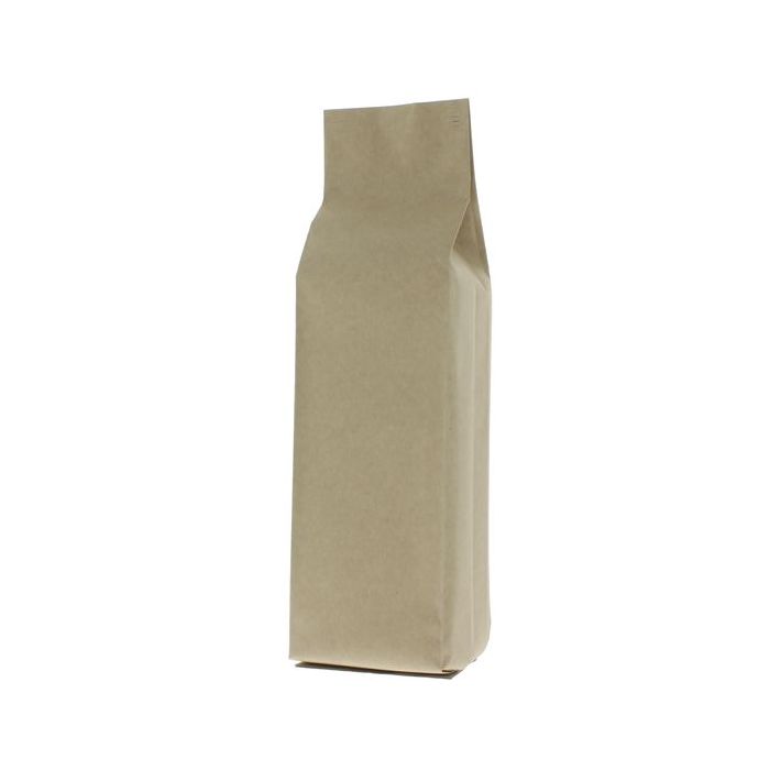 Side gusset pouch kraft paper - brown