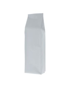 Side gusset pouch - matt white - 135x390+{40+40} mm (2,8-3,3 ltr)