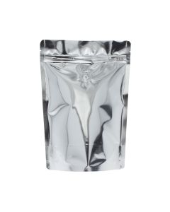 Coffee pouch - shiny silver