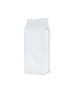Flat bottom pouch - matt white