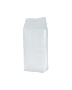 Flat bottom pouch - shiny white - 140x350+{47,5+47,5} mm (2,8 lt)