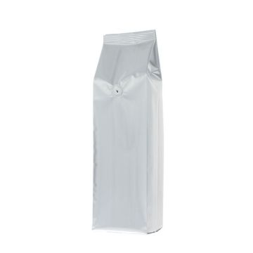 Side gusset coffee pouch - Matte Silver