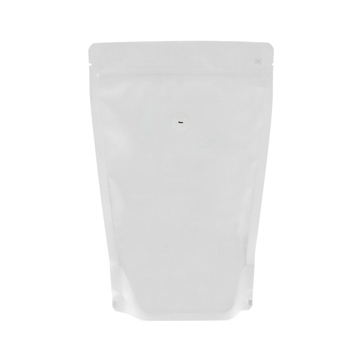 Coffee pouch - matt white (100% recyclable)