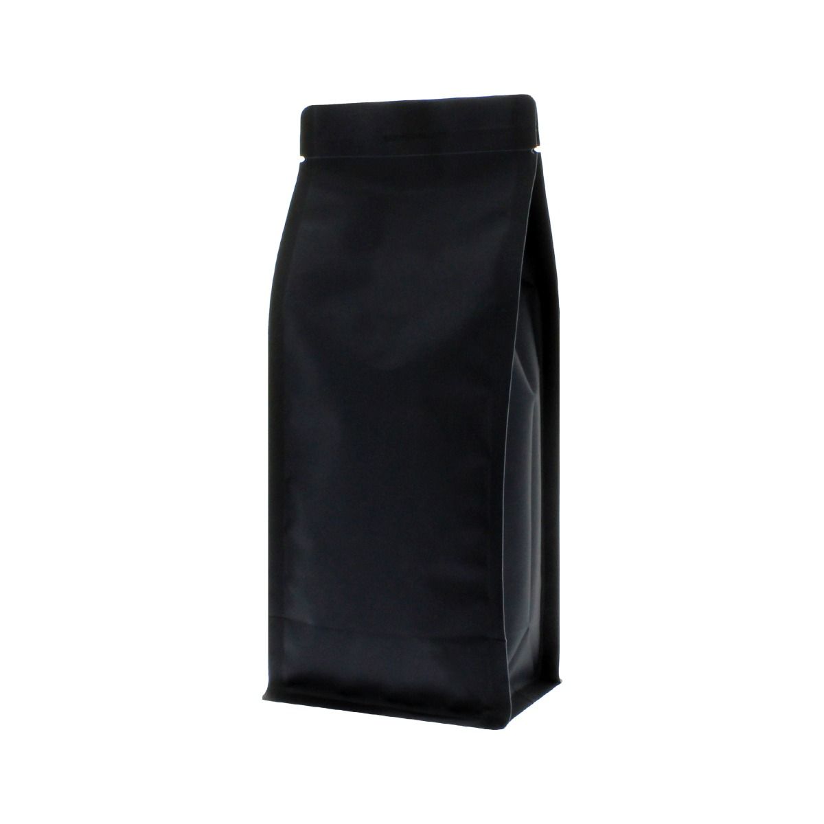 Flat bottom pouch - matt black (100% recyclable)