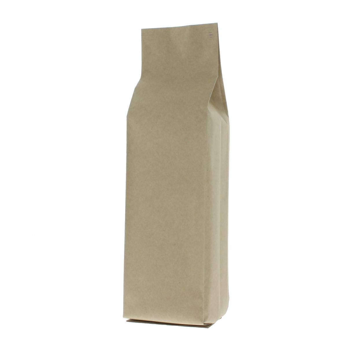 Side gusset pouch kraft paper - brown - 135x390+{40+40} mm (2,8-3,3 ltr)