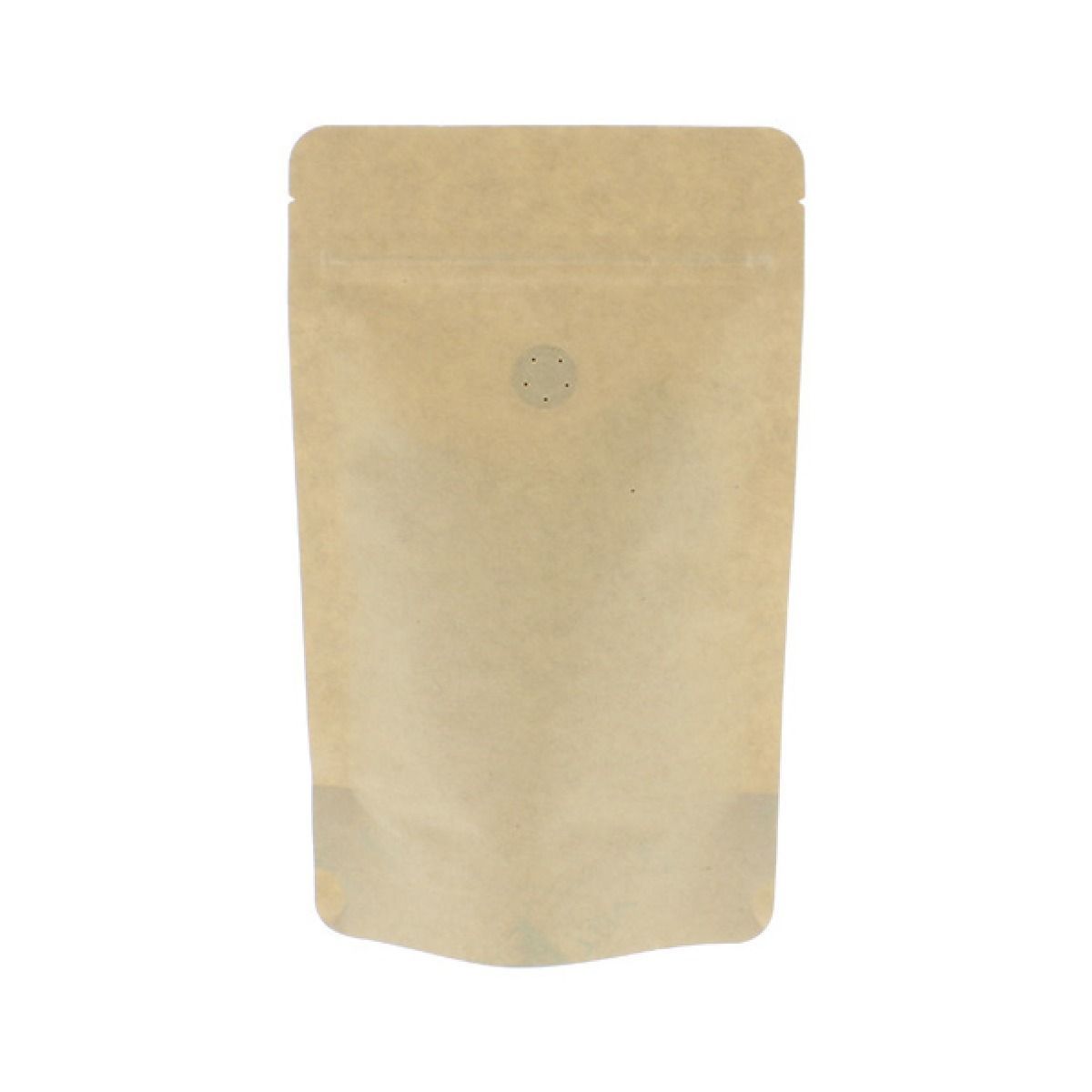 Coffee pouch kraft paper compostable - brown