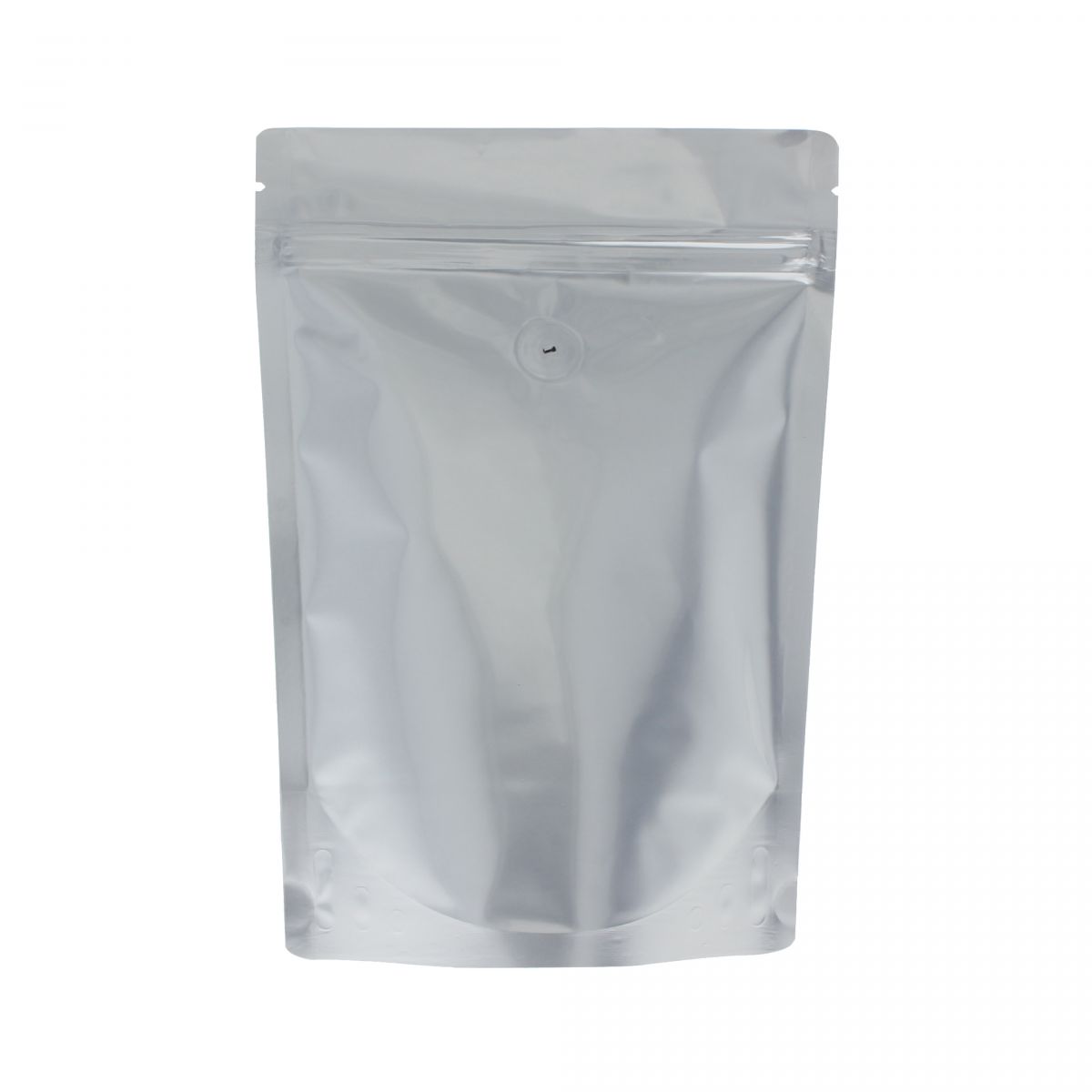 Coffee pouch - matt silver - 3 kg (300x500+{75+75}mm) 