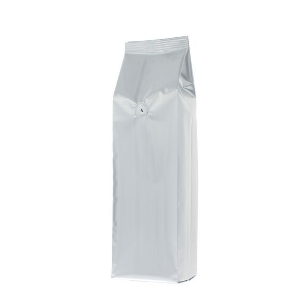Side gusset coffee pouch - Matte Silver