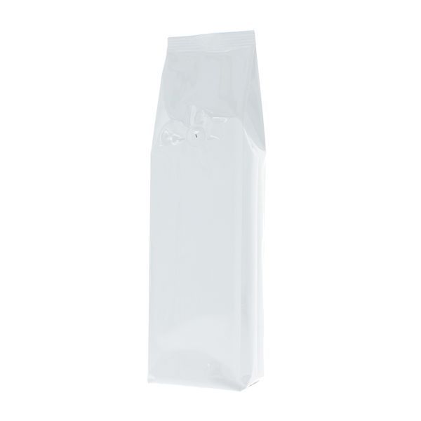 Side-gusset Coffee Pouch - Shiny White