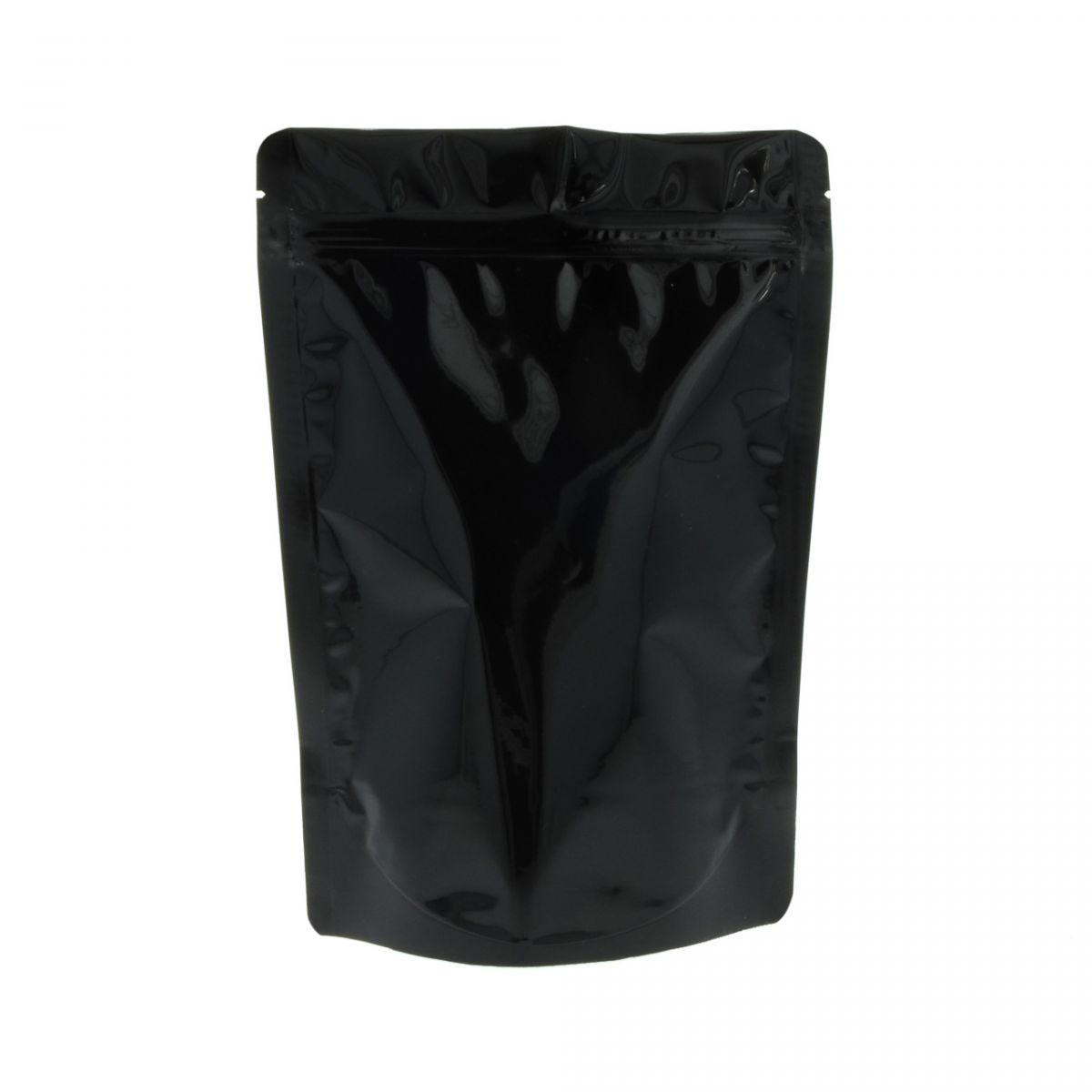 Stand-up pouch - shiny black - 235x345+{60+60} mm (2,8-3,3 lt)