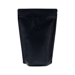 Coffee stand up pouch - matt black (100% recyclable)