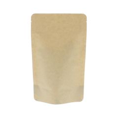 Stand-up pouch kraft paper compostable - brown