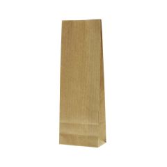 Block bottom bag kraft paper 2 layer (100% recyclable paper) - brown - 80x250+50 mm (700 - 800 ml)