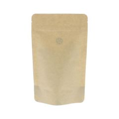 Coffee pouch kraft paper compostable - brown