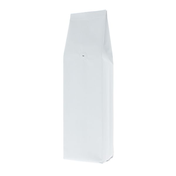 Side-Gusset Coffee Pouch - Matte White
