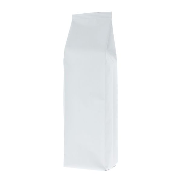 Side gusset pouch - matt white