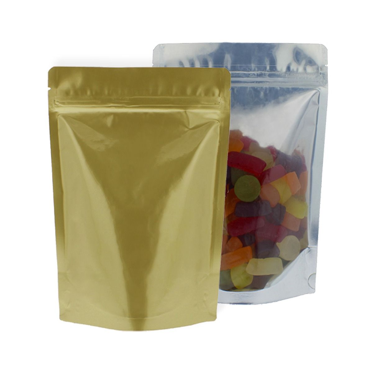 Standing best sale zipper bag