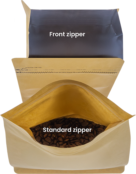 Front zipper